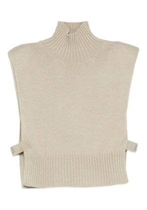Patrizia Pepe ribbed vest - Neutrals