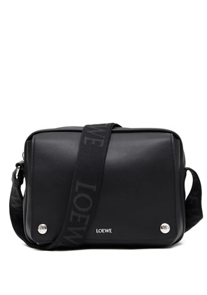 LOEWE logo-plaque shoulder bag - Black