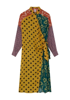 Donde Esteban Estrellitas midi dress - Yellow