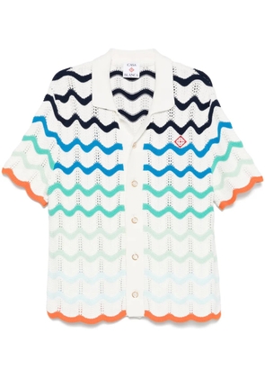 Casablanca gradient wave shirt - White