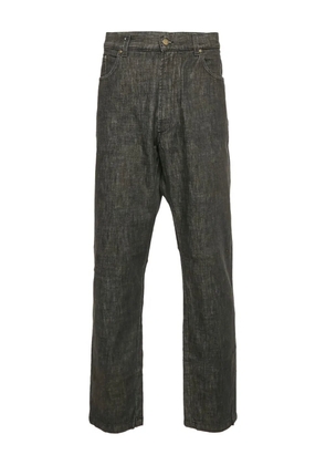 Zegna pre-owned cotton trousers - Black