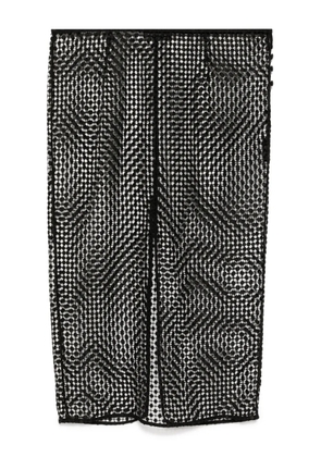 Kiki de Montparnasse pointelle midi skirt - Black