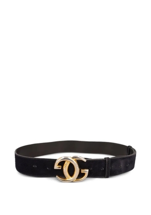 Gucci Pre-Owned Pre-Owned suede buckle belt - Black