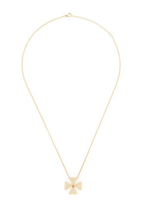 Harwell Godfrey 18kt yellow gold Crux Mini diamond pendant necklace