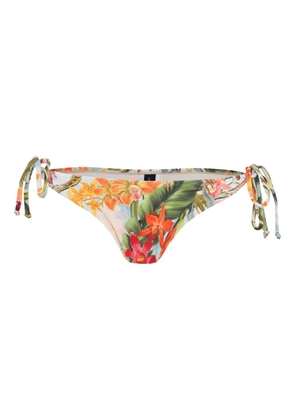 Lygia & Nanny tropical-print tie-side bikini bottom - White