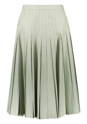Yves Salomon lambskin pleated skirt - Green