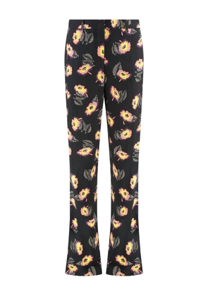 ETRO floral-print trousers - Black