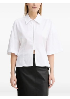 Won Hundred zip-front collared shirt - White