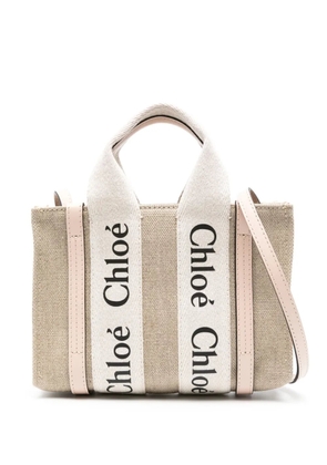 Chloé logo-detail tote bag - Neutrals