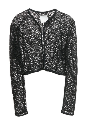 Ingie Paris pre-owned guipure top - Black