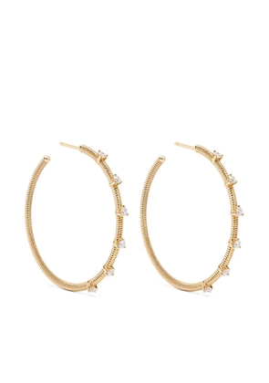 LEANDRA 18kt yellow gold Cabo M diamond earrings