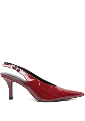 Patrizia Pepe 80mm slingback pointed-toe pumps - Red