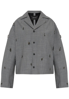 Fabiana Filippi bead-detail jacket - Grey