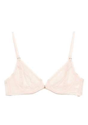 Kiki de Montparnasse Dahlia lace demi bra - Pink