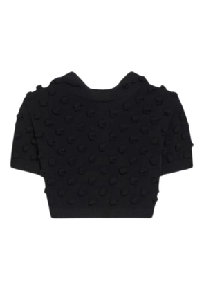 Sportmax appliqué-detail top - Black