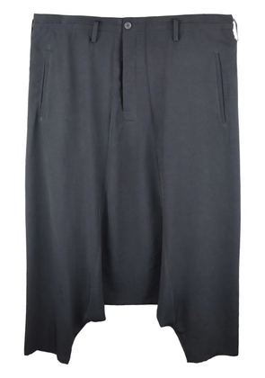 Yohji Yamamoto Sarouel drop-crotch trousers - Black