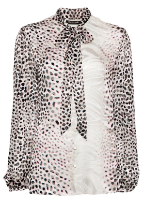 Roberto Cavalli all-over graphic print shirt - Neutrals