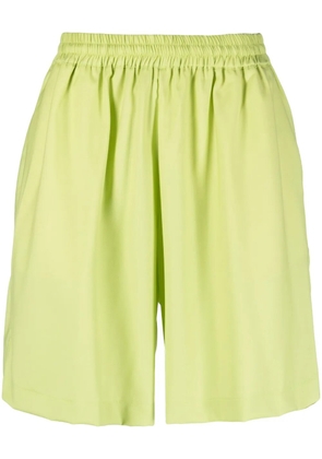 Bonsai elasticated-waist twill shorts - Green
