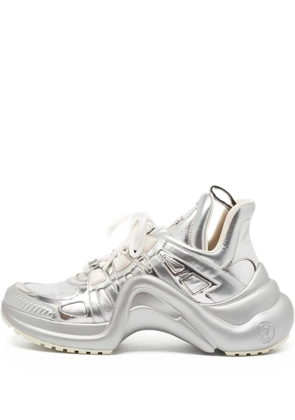 Louis Vuitton Pre-Owned panelled sneakers - Silver