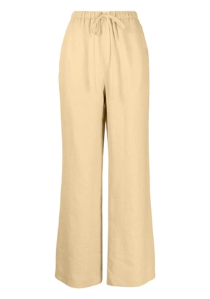 Nanushka drawstring -waist linen trousers - Yellow