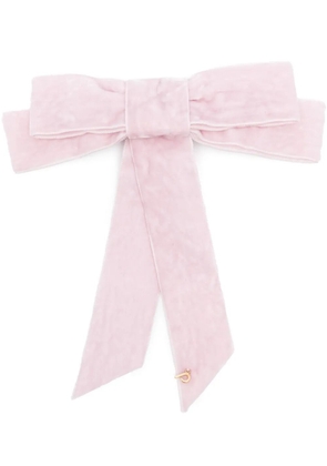 Parlor velvet hair clip - Pink