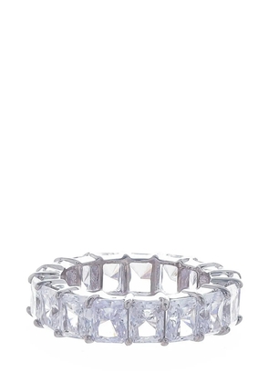 Fantasia by Deserio 14kt gold vermeil eternity band ring - Silver