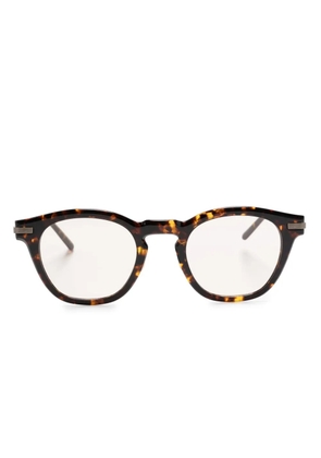 Oliver Peoples Len tortoiseshell-effect glasses - Brown