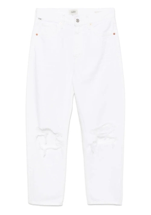 Citizens of Humanity distressed straight-leg jeans - White