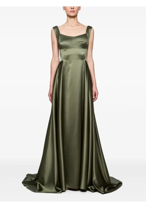 Atu Body Couture V-back satin gown - Green