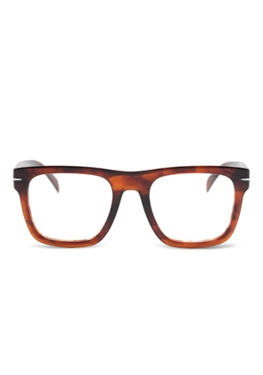 Eyewear by David Beckham square-frame glasses - Brown