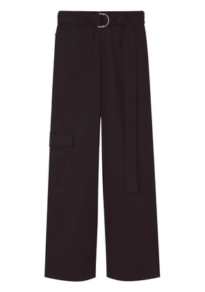 Proenza Schouler White Label belted-waist cargo trousers - Black