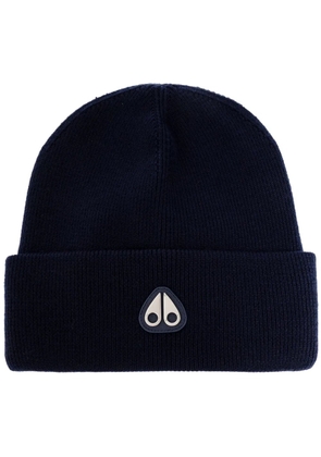 Moose Knuckles wool beanie - Blue