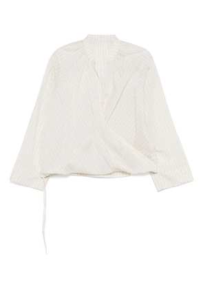 LESS striped blouse - White