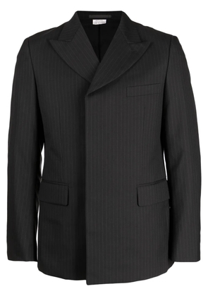 Comme des Garçons Homme Deux pinstripe double-breasted wool blazer - Black
