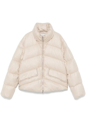Peserico quilted puffer jacket - Neutrals