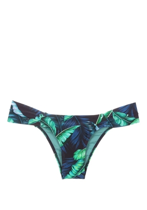 Lygia & Nanny Ritz leaf-print bikini bottoms - Blue