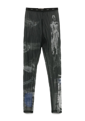 Yohji Yamamoto printed leggings - Black
