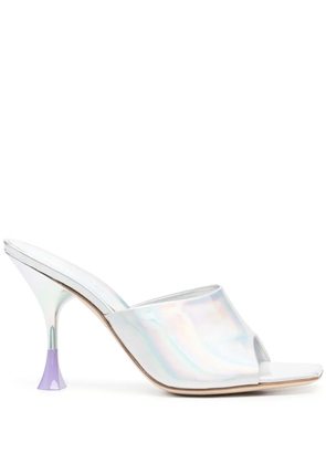 3juin 100mm leather sandals - Silver