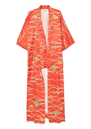 A.N.G.E.L.O. Vintage Cult 1970s pre-owned graphic-print coat - Orange