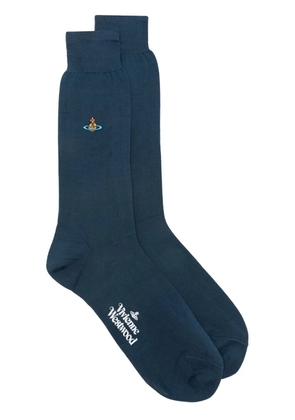 Vivienne Westwood Uni Colour Plain socks - Blue