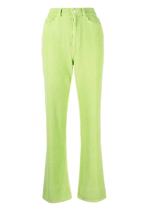 Wandler Rose ribbed straight-leg trousers - Green