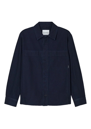 Closed button-up denim shirt - Blue