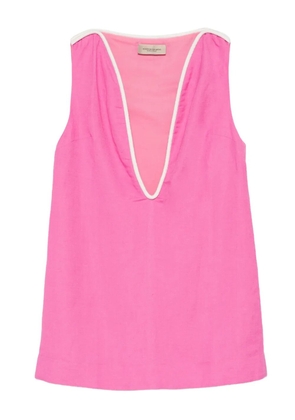 Adriana Degreas V-neck mini dress - Pink