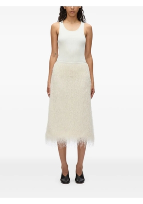 3.1 Phillip Lim fringed midi skirt - White