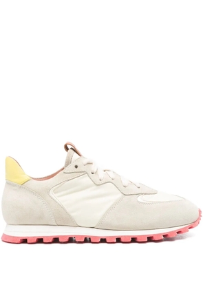 ELIA MAURIZI Marika suede panelled sneakers - Neutrals