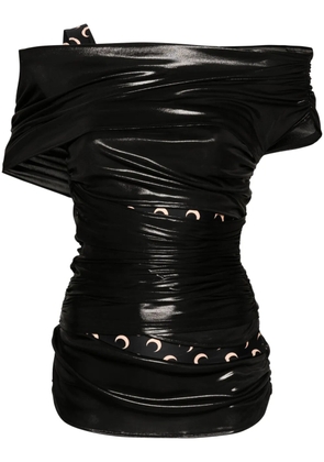 Marine Serre Moonogram-pattern top - Black