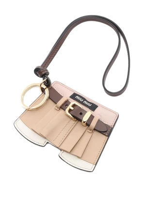 Miu Miu Pre-Owned 2020s trick key charm mirror bag accessories - Brown