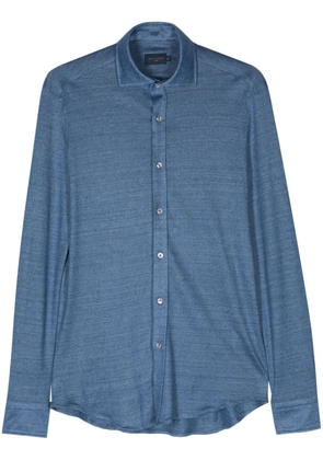 Paul & Shark spread-collar linen shirt - Blue