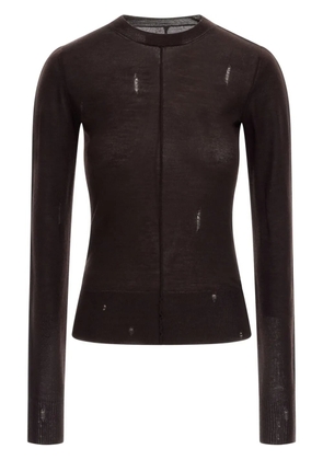 AMIRI ripped-detailing top - Brown