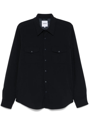 ASPESI flannel shirt jacket - Blue